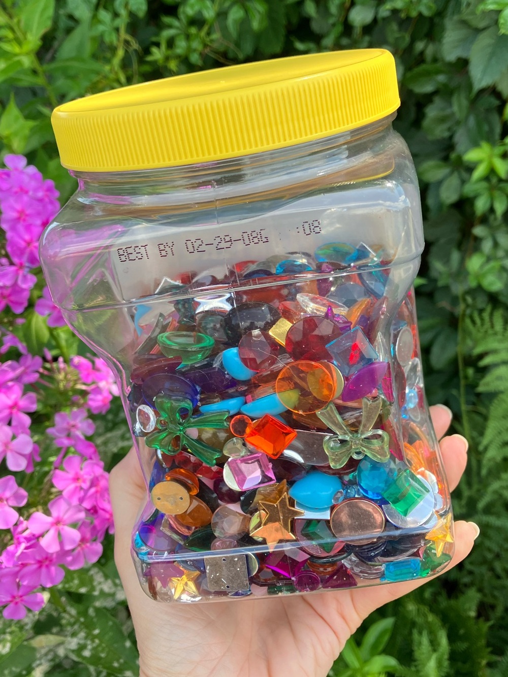 2 Pound Assorted Colorful Acrylic Craft Gems for Art Crafts Classroom Use